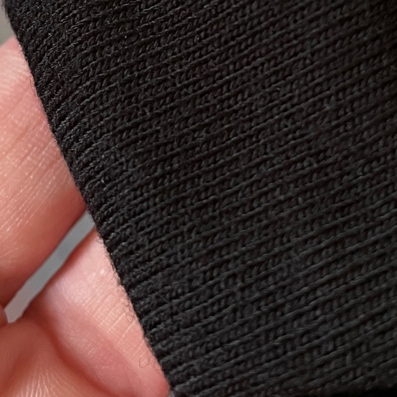 Black Lightweight Open Front Cardigan w/ pockets - Picture 6 of 6